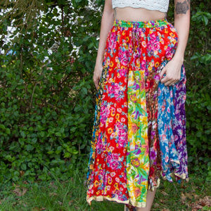 Flowy festival skirt made in India